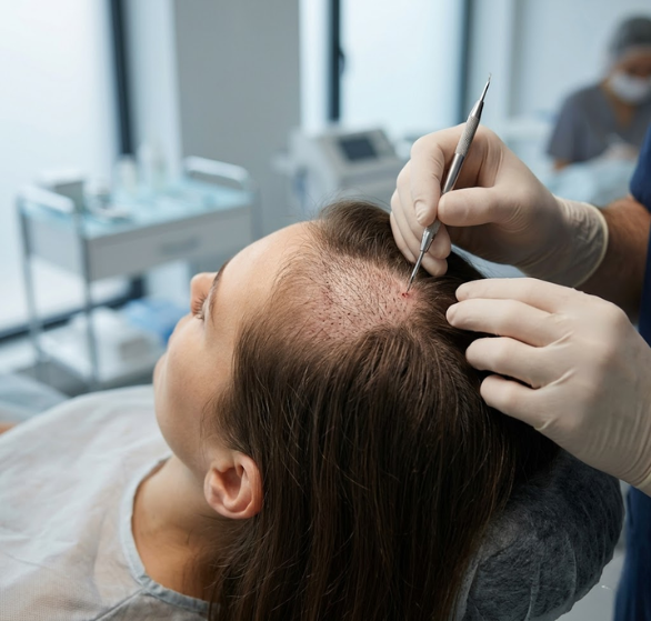 1-Unshaven FUE (Follicular Unit Extraction) hair transplant.png